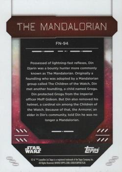 2023 Topps Finest Star Wars #FN-94 The Mandalorian Back