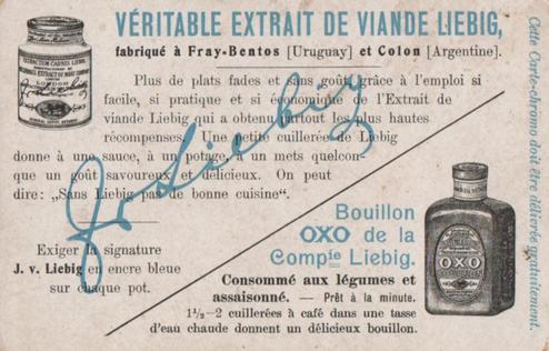 1910 Liebig Au bon vieux temps (The good old times) (French Text) (F1008, S1009) #NNO Fete de la garde civique Back