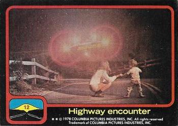 1978 Scanlens Close Encounters of the Third Kind #12 Highway encounter Front