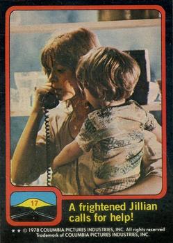 1978 Scanlens Close Encounters of the Third Kind #17 A frightened Jillian calls for help! Front