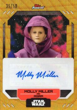 2023 Topps Finest Star Wars - Finest Autographs Gold Wave #FA-MM Molly Miller Front