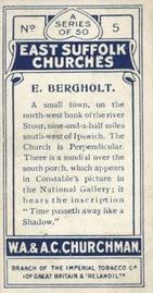 1912 Churchman's East Suffolk Churches #5 East Bergholt Back