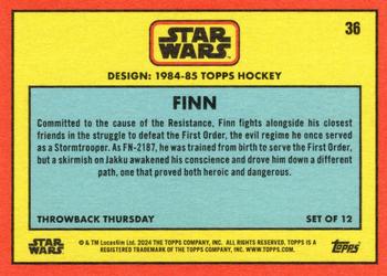 2024 Topps Throwback Thursday Star Wars #36 Finn Back