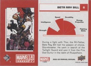2021-22 Upper Deck Marvel Annual - Red #6 Beta Ray Bill Back