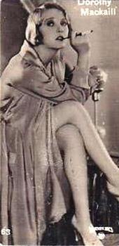 1930 Ergo-Cacao Marabou Filmserie #63 Dorothy Mackaill Front