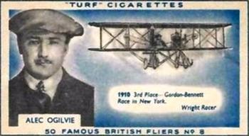 1956 Turf Famous British Fliers #8 Alec Ogilvie Front