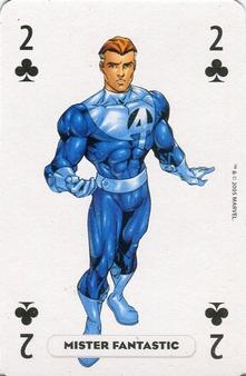 2005 Panini Marvel Heroes Playing Cards Blue Backs #2♣ Mister Fantastic Front