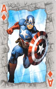 2023 Waddingtons Marvel Playing Cards #A♦ Captain America Front