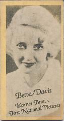 1930s Peerless Pat No. 1546553 Set Engav-o-tints #NNO Bette Davis Front