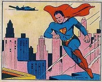 1984 WTW 1941 Gum Inc. Superman (R145) (Reprint) #1 Superman Front