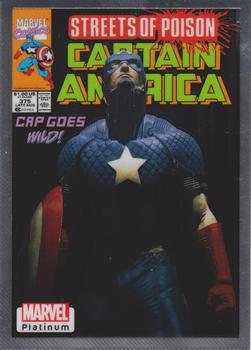 2023 Upper Deck Marvel Platinum - Cover Variant #WI13 Captain America Front