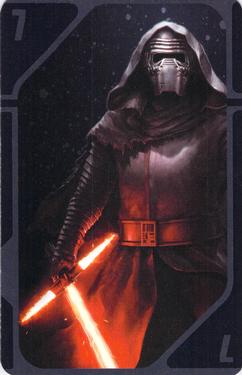 2015 Fournier Star Wars Chase the Ace Playing Cards #7black Kylo Ren Front