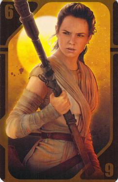 2015 Fournier Star Wars Chase the Ace Playing Cards #6yellow Rey Front
