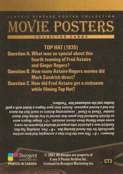 2007 Breygent Classic Movie Posters - Top Hat #CT3 Irving Berlin Back