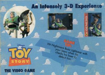 1995 Toy Story The Video Game Stickers #2 GAME TIP: Hit... Front