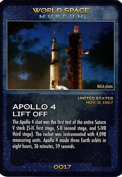 2006 World Space Museum Collector Cards #0017 Apollo 4 Lift Off Front