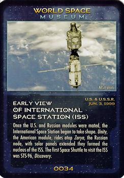 2006 World Space Museum Collector Cards #0034 Early View of International Space Station (ISS) Front