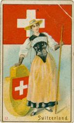 1904 Cope's Flags, Arms, and Types of All Nations #12 Switzerland Front