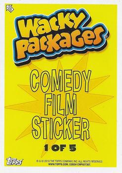 2018 Topps Wacky Packages Go to the Movies - Comedy Film Stickers #1 Diary of a Windy Kid Back