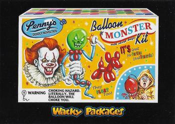 2018 Topps Wacky Packages Go to the Movies - Horror Film Stickers #7 Penny's Balloon Monster Kit Front