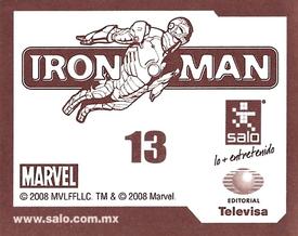 2008 Salo Marvel Iron Man Pelicula Album De Estampas #13 Estampa Normale 13 Back