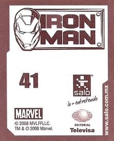 2008 Salo Marvel Iron Man Pelicula Album De Estampas #41 Estampa Normale 41 Back