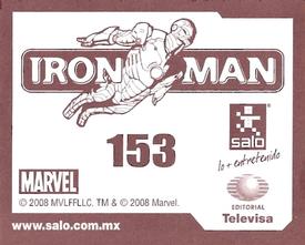2008 Salo Marvel Iron Man Pelicula Album De Estampas #153 Estampa Normale 153 Back
