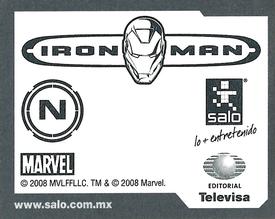 2008 Salo Marvel Iron Man Pelicula Album De Estampas #N Estampa Especiale N Back