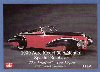 1991-92 Lime Rock Dream Machines #114A / 114B 1939 Aero Model 50 Sodomka Special Roadster / 1942 Chevrolet Convertible Front