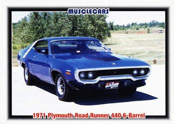 1992 Collect-A-Card Muscle Cars #90 1971 Plymouth Road Runner 440 6-Barrel Front