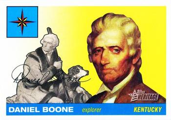 2009 Topps American Heritage #14 Daniel Boone Front