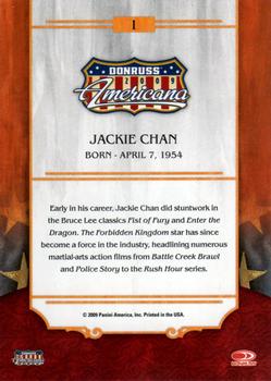 2009 Donruss Americana #1 Jackie Chan Back
