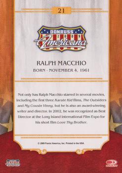 2009 Donruss Americana #21 Ralph Macchio Back