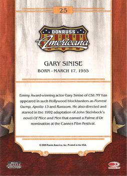 2009 Donruss Americana #25 Gary Sinise Back