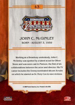 2009 Donruss Americana #43 John C. McGinley Back