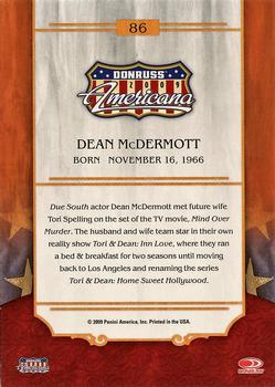 2009 Donruss Americana #86 Dean McDermott Back