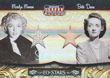 2007 Donruss Americana - Co-Stars Material Silver Screen #1 Bette Davis / Marilyn Monroe Front