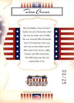 2007 Donruss Americana - Platinum Proofs #73 Tara Conner Back