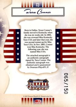 2007 Donruss Americana - Private Signings #73 Tara Conner Back