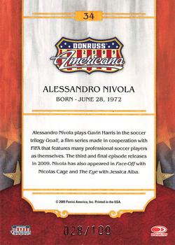 2009 Donruss Americana - Silver Proofs #34 Alessandro Nivola Back