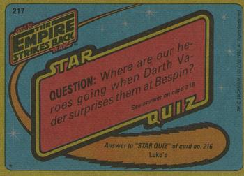1980 Topps Star Wars: The Empire Strikes Back #217 Threepio's Free Ride Back