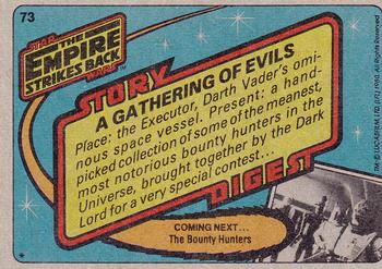 1980 Topps Star Wars: The Empire Strikes Back #73 A Gathering of Evils Back