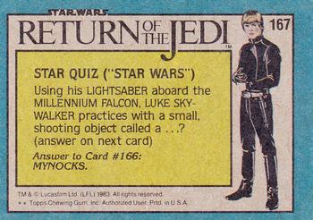 1983 Topps Star Wars: Return of the Jedi #167 A Collection of Creatures Back