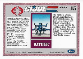 1991 Impel G.I. Joe #15 Rattler Back