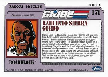 1991 Impel G.I. Joe #171 Raid into Sierra Gordo Back