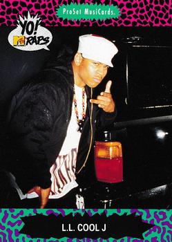 1991 Pro Set Yo! MTV Raps #46 L.L. Cool J Front