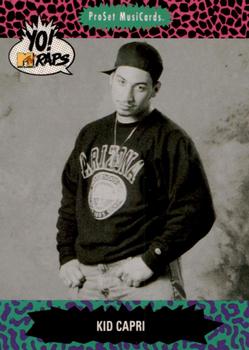 1991 Pro Set Yo! MTV Raps #123 Kid Capri Front