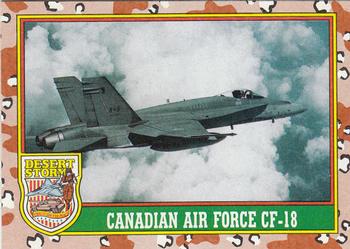 1991 Topps Desert Storm #17 Canadian Air Force CF-18 Front