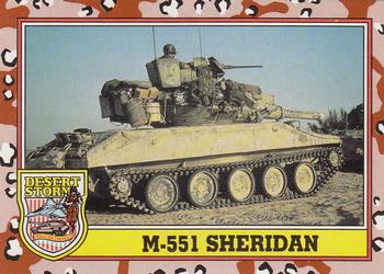 1991 Topps Desert Storm #234 M-551 Sheridan Front