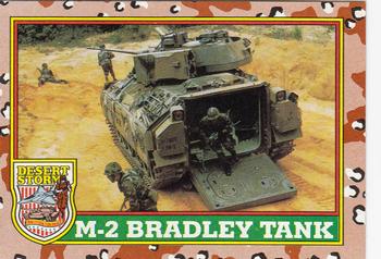 1991 Topps Desert Storm #38 M-2 Bradley Tank Front